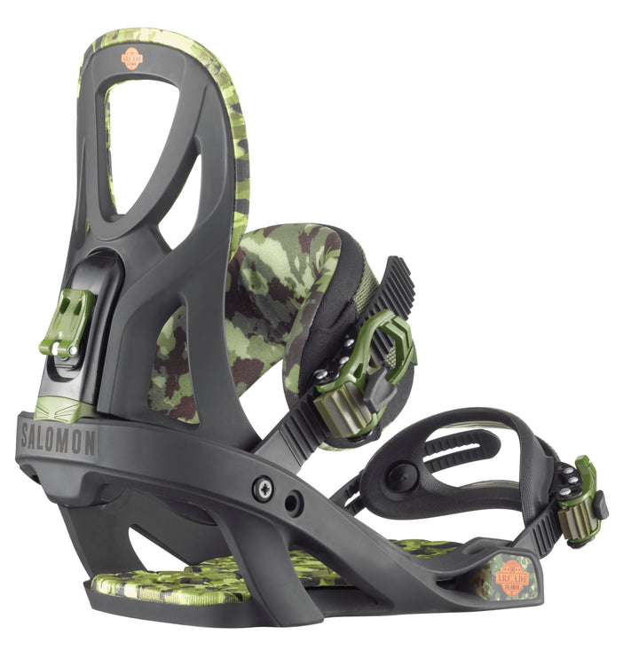 Salomon Arcade Snowboard Bindings 2014 Black Back View