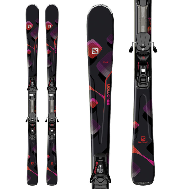 Salomon Lava Skis + L10 Bindings - Women's 2014