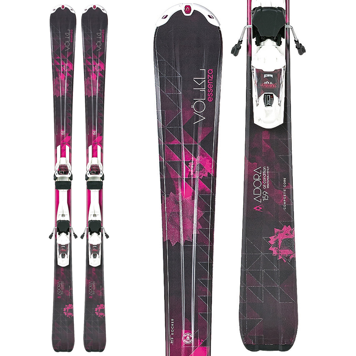 Volkl Adora Skis + Essenza 3Motion TP 10.0 Bindings - Women's 2014
