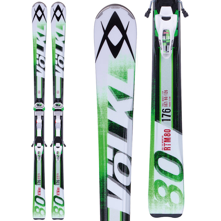 Volkl RTM 80 Skis + iPT Wide Ride 12.0 Bindings 2014