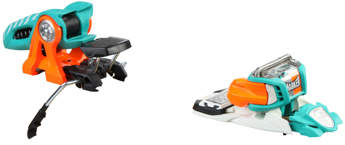Marker Jester PRO Ski Bindings 2014 Mint/Orange Detail 1 View