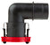 Eight.3 1" Elbow Quick Connect Hose Fitting Black Detail 1 View