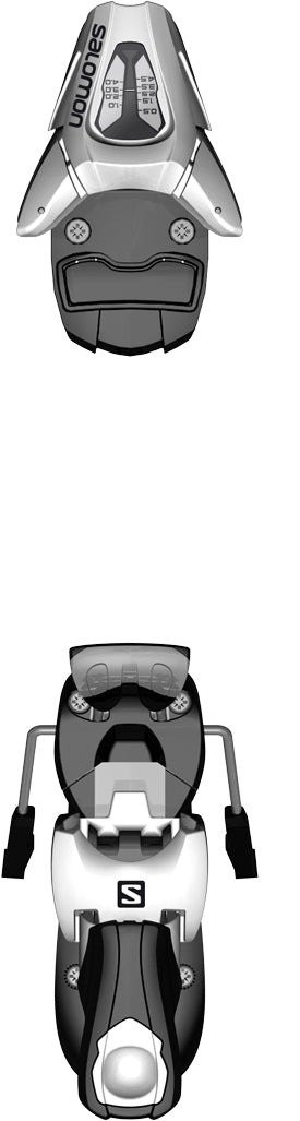 Salomon C5 Ski Bindings - Big Kids' 2017 White