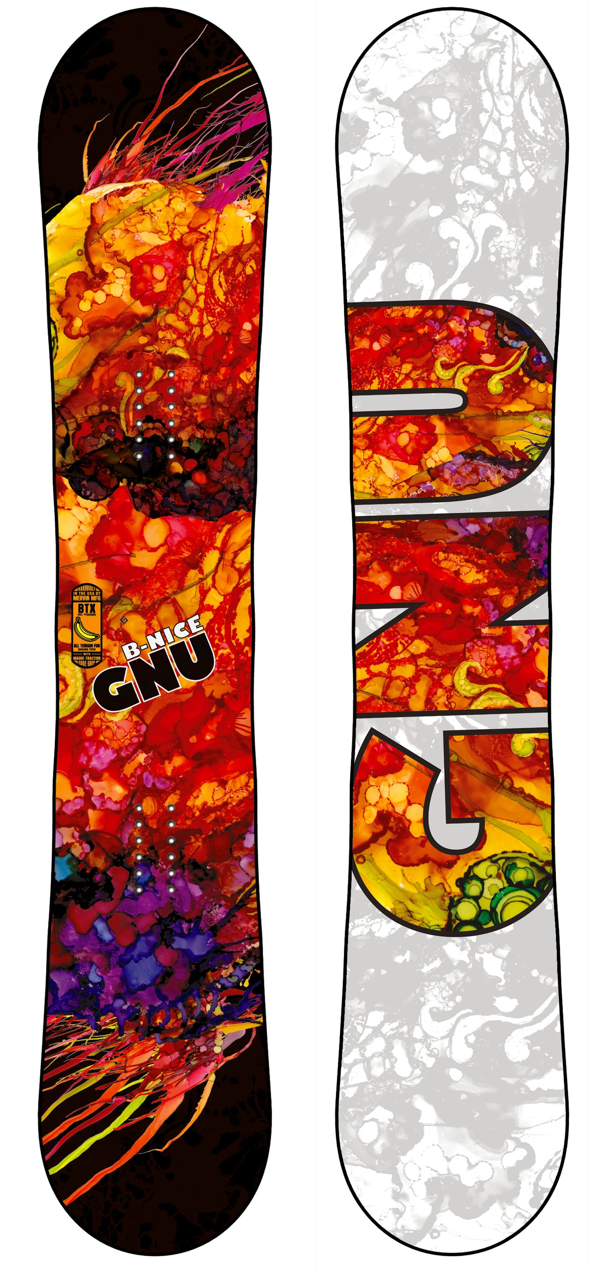 GNU B-Nice BTX Snowboard - Women's 2014 AT Molten Magic
