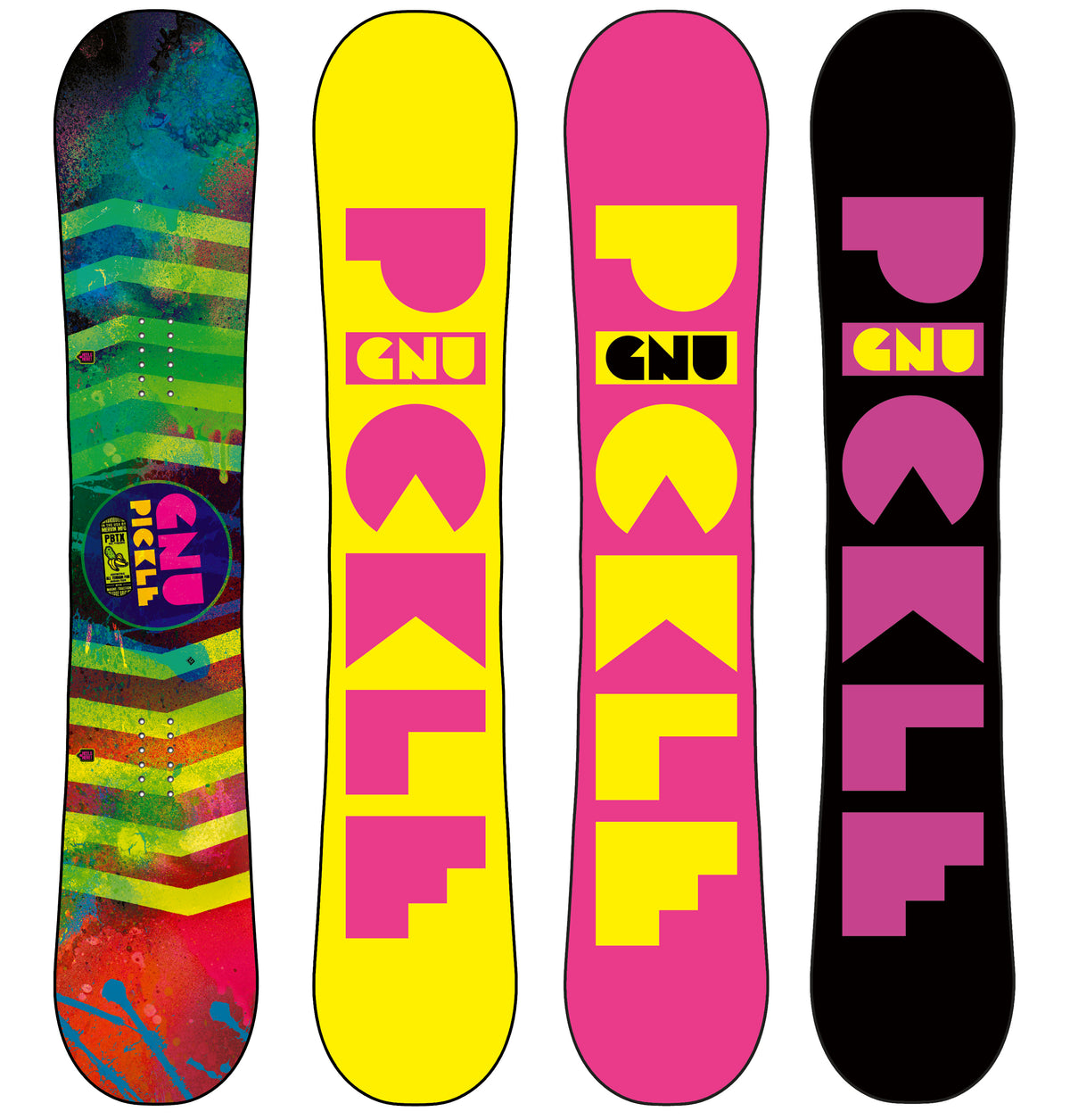 GNU Ladies Pickle PBTX Snowboard - Women's 2014 Detail 1 View