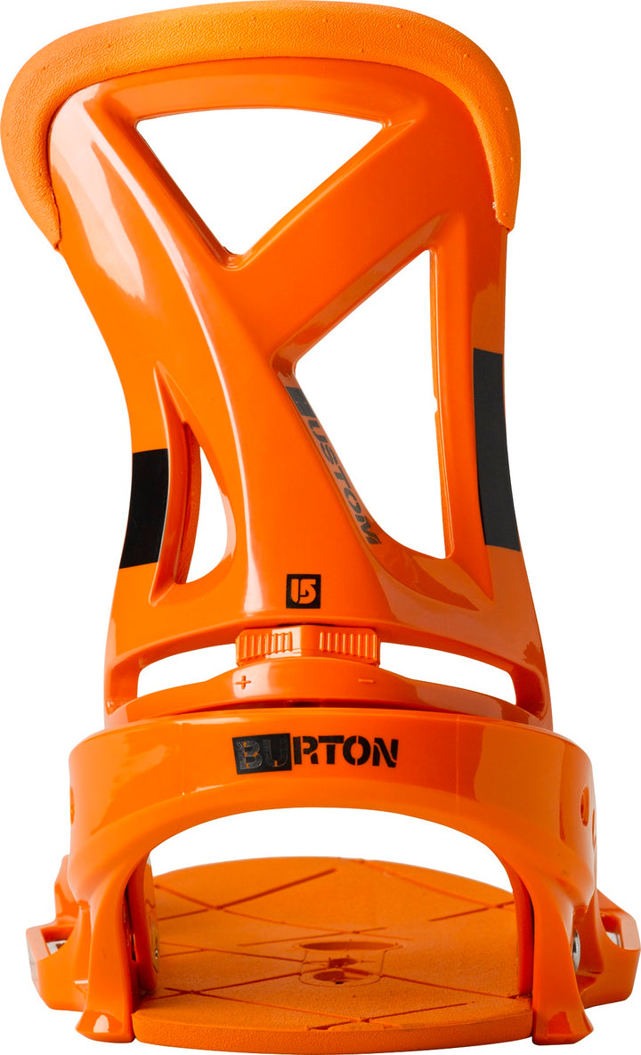 Burton Custom EST Snowboard Bindings 2014 Orange High Back View