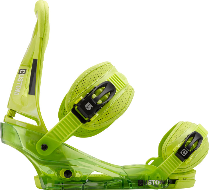 Burton Custom Snowboard Bindings 2014 Lime Side View