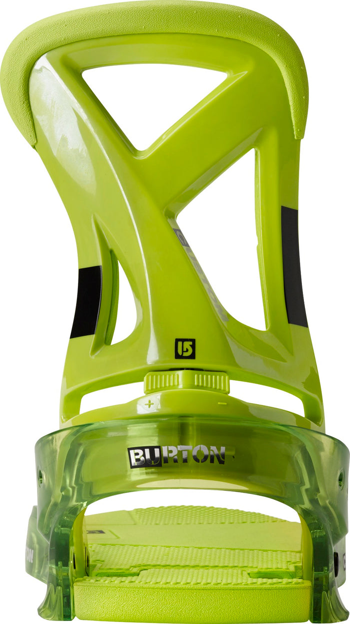 Burton Custom Snowboard Bindings 2014 Lime High Back View