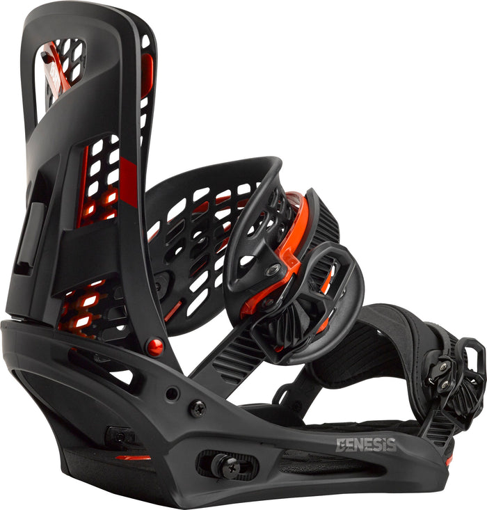 Burton Genesis Snowboard Bindings 2014 Black Back View