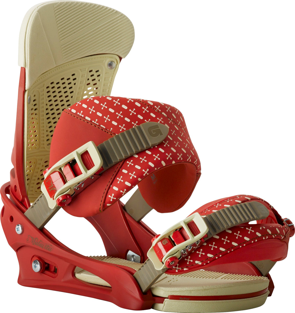 Burton Malavita Snowboard Bindings 2014 Red Wood