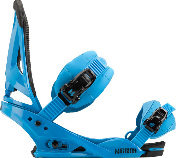Burton Mission Snowboard Bindings 2014 True Blue Side View