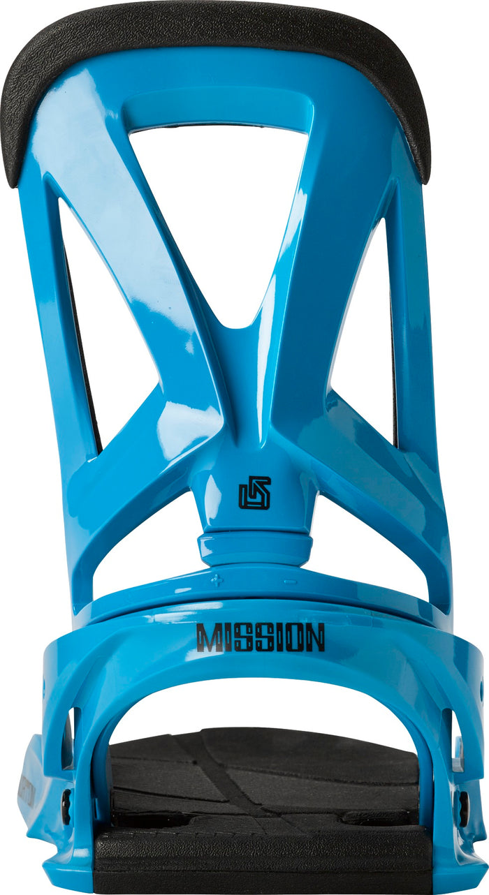 Burton Mission Snowboard Bindings 2014 True Blue High Back View