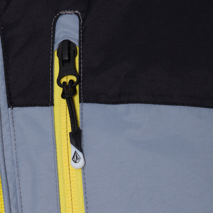 Volcom Shadow Insulated Jacket Yellow Detail 4 View