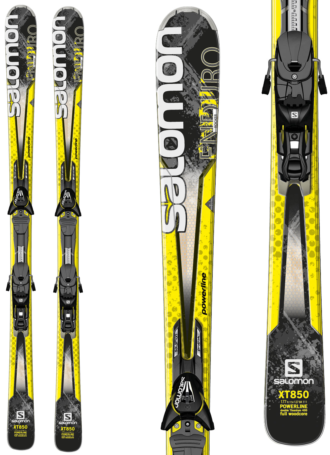 Salomon Enduro XT 850 Skis + Z12 Bindings 2014 Detail 1 View
