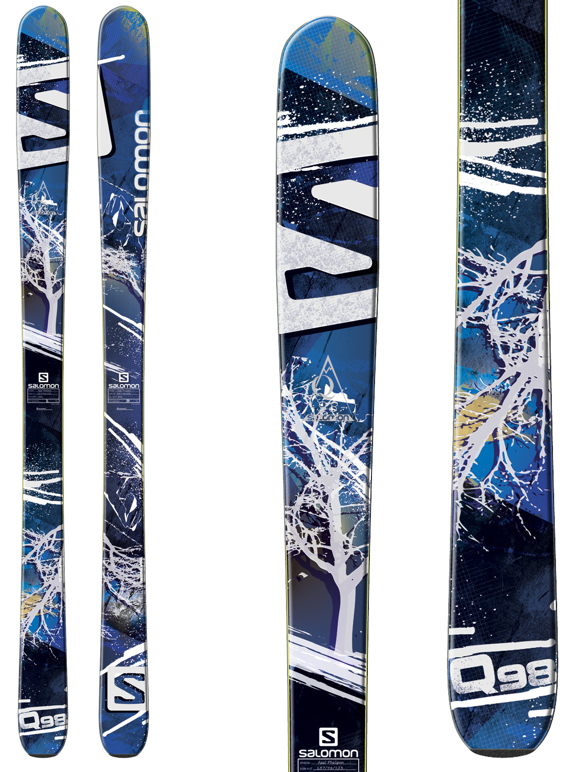 Salomon Q-98 Skis 2014 Detail 1 View