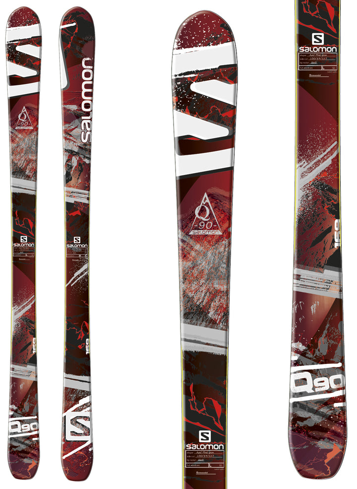 Salomon Q-90 Skis 2014 Detail 1 View