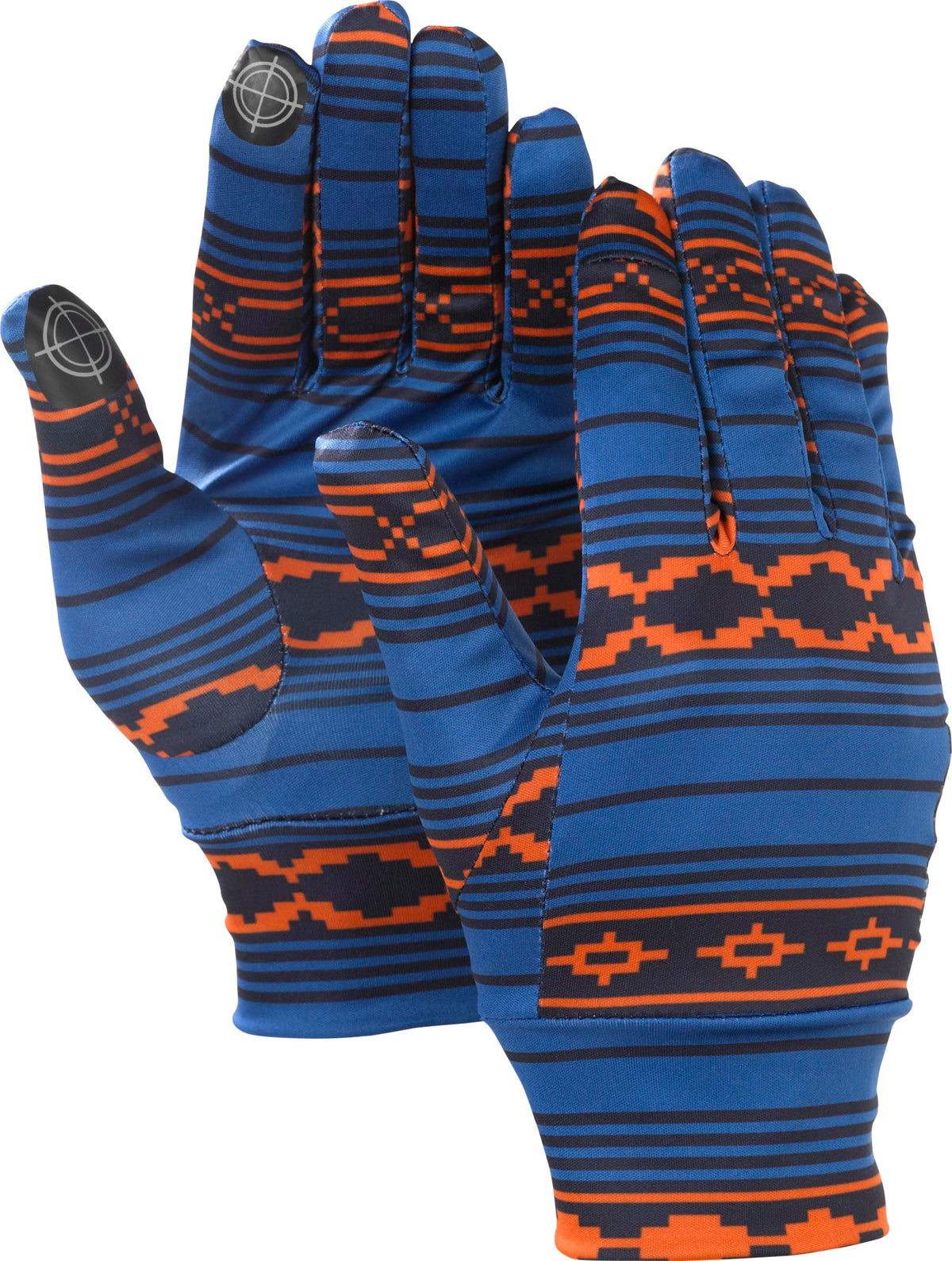 Burton Touchscreen Liner Gloves Raya Print Detail 1 View