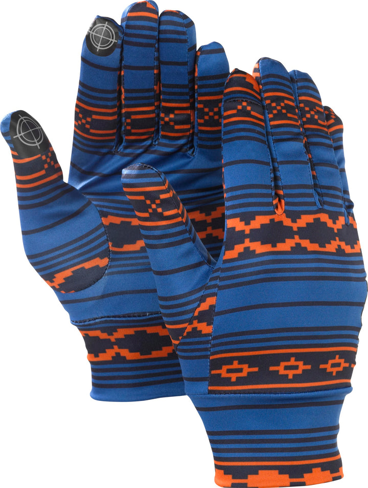 Burton Touchscreen Liner Gloves Raya Print Detail 1 View