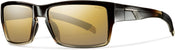 Smith Outlier Sunglasses Black Olive Fade/Polarized Gold Gradient Mirror Front View