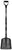 Brooks-Range Sharktooth™ Longneck Pro D Handle Shovel Smoke