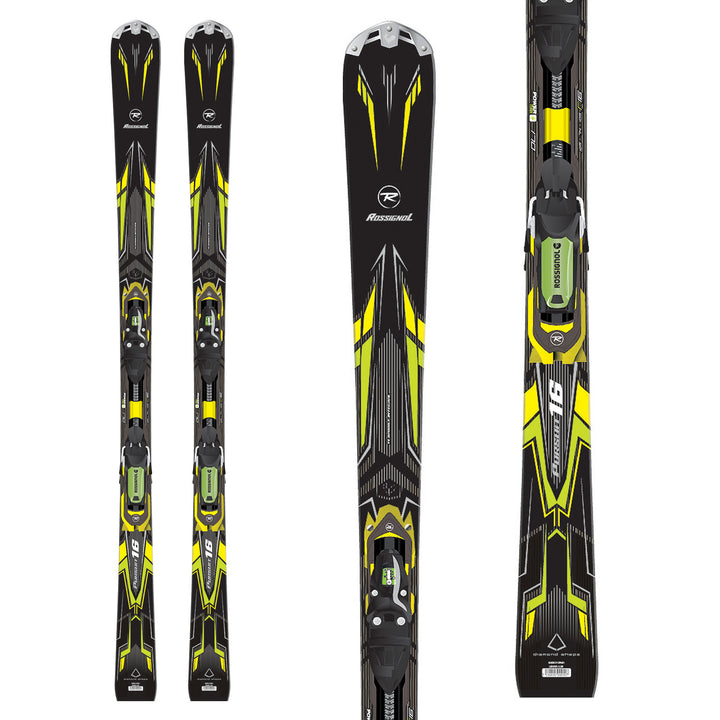 Rossignol Pursuit 16 Ti Basalt Skis + Axial2 120 Bindings 2014