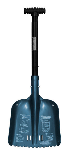 Brooks-Range Sharktooth™ Compact Pro T Handle Shovel Blue Detail 1 View