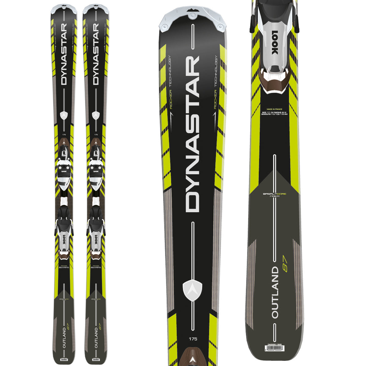 Dynastar Outland 87 Skis + PX 12 Fluid Bindings 2014