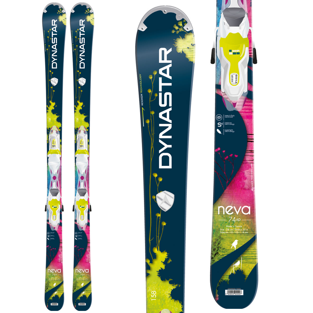 Dynastar Neva 74 XP Skis + XP EX 10 Bindings - Women's 2014