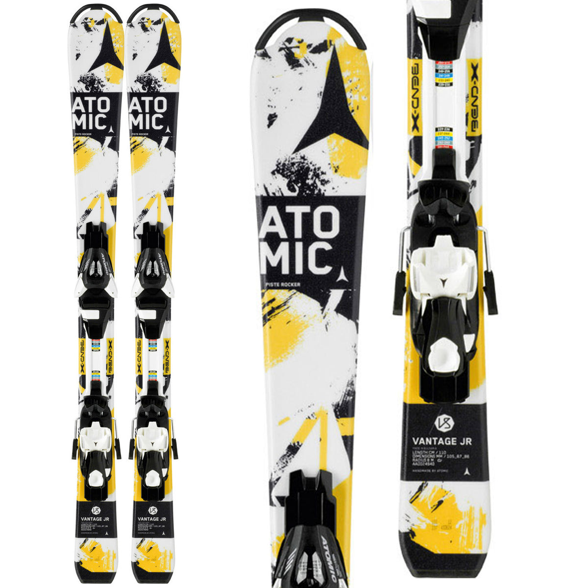 Atomic Vantage Jr. III Skis + EZYTRACK 7 Bindings - Boy's 2014