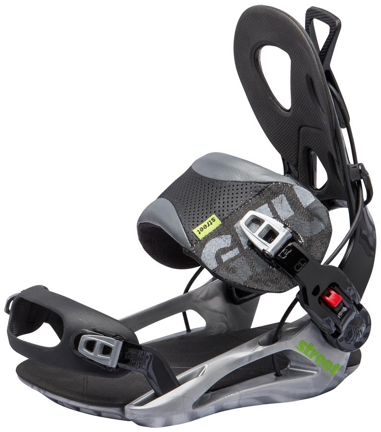 GNU Street Snowboard Bindings 2014 Black Detail 1 View