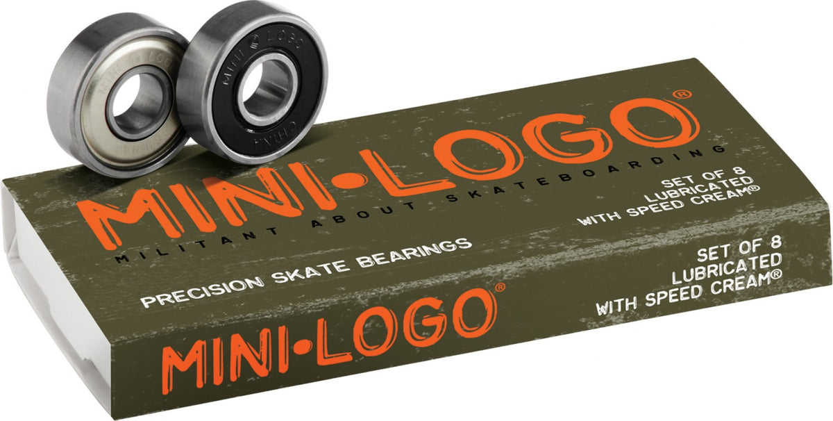 Mini Logo Skateboard Bearings Black