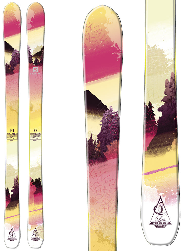Salomon Q-88 Lux Skis - Women's 2014 Top View