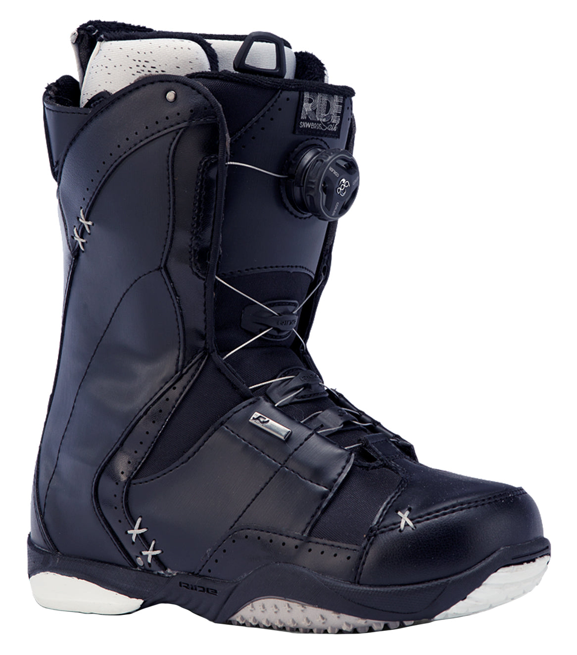 Ride Sash Boa Coiler Snowboard Boots - Women's 2014 Black Front View