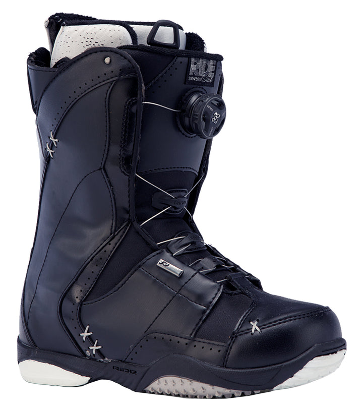 Ride Sash Boa Coiler Snowboard Boots - Women's 2014 Black Front View