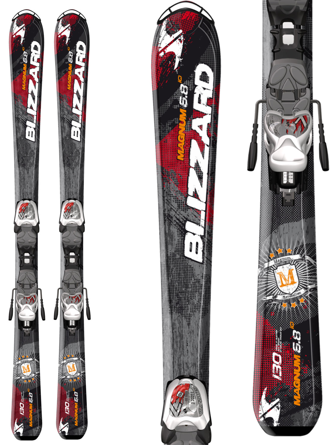 Blizzard Magnum Jr Skis + IQ 7 Bindings - Boy's 2014 Detail 1 View