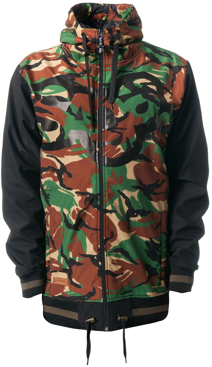 Saga OG Logo Jacket Camo/Black Front View