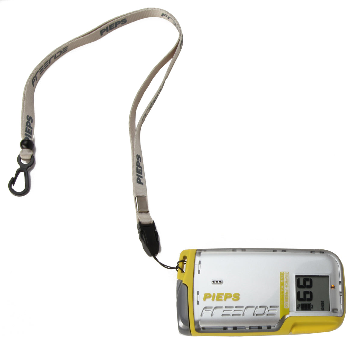 Pieps Freeride Avalanche Beacon Silver Front View