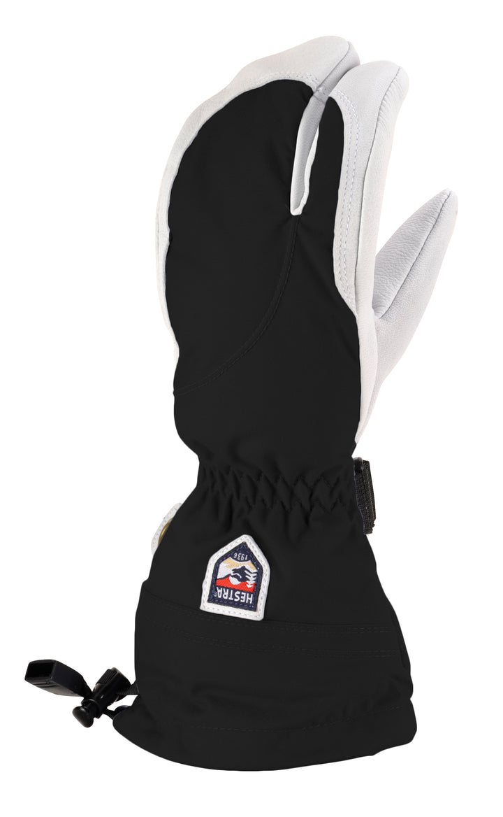 Hestra Heli 3-Finger Mittens - Women's Black/Off White