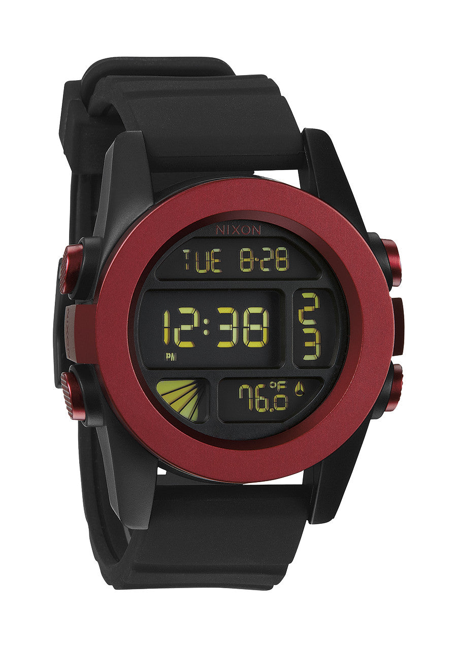 Nixon The Unit Watch Dark Red/Black Ano