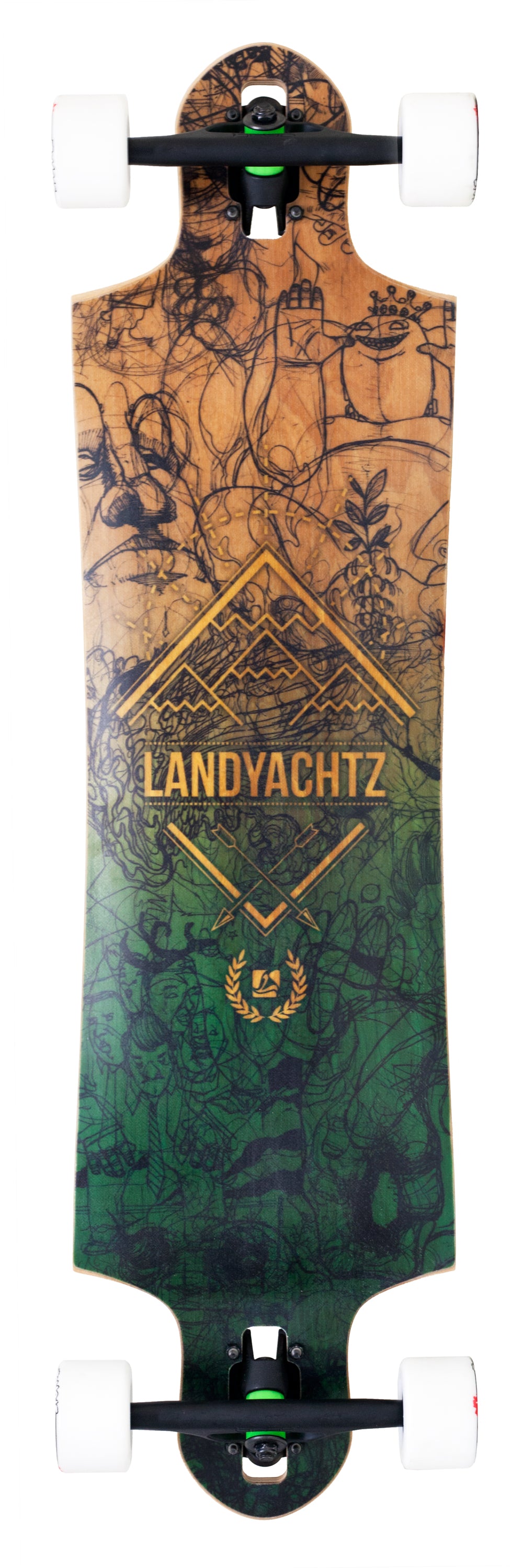 Landyachtz Switchblade 40 Longboard Complete Base View