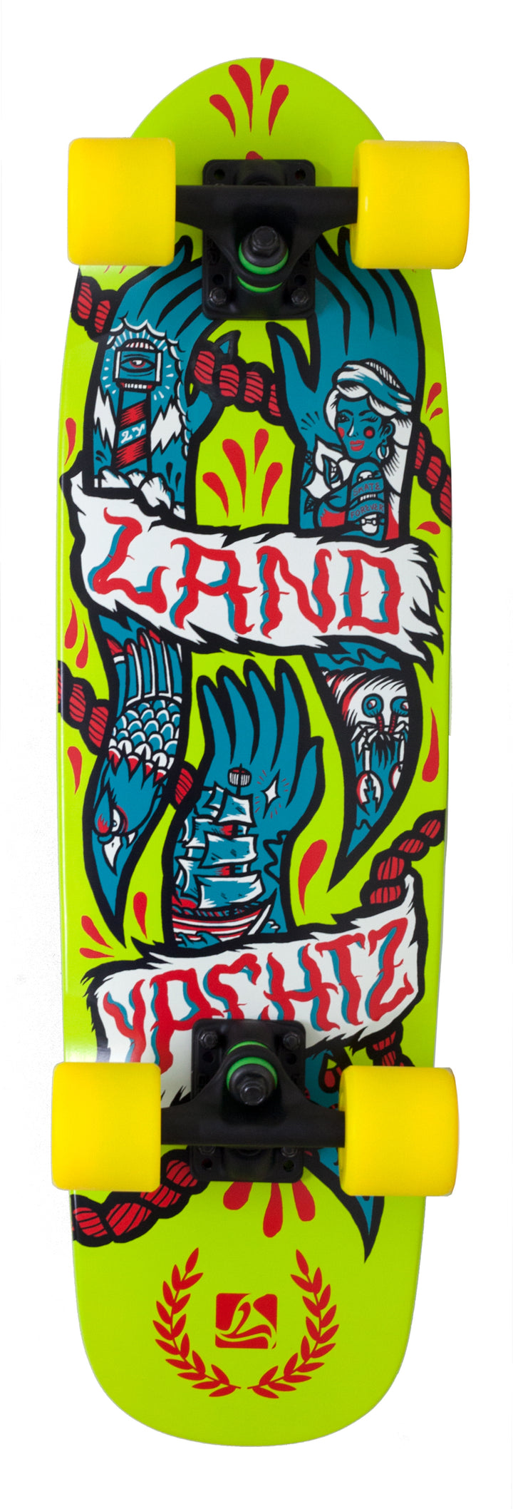 Landyachtz Dinghy Nautical Longboard Complete Base View