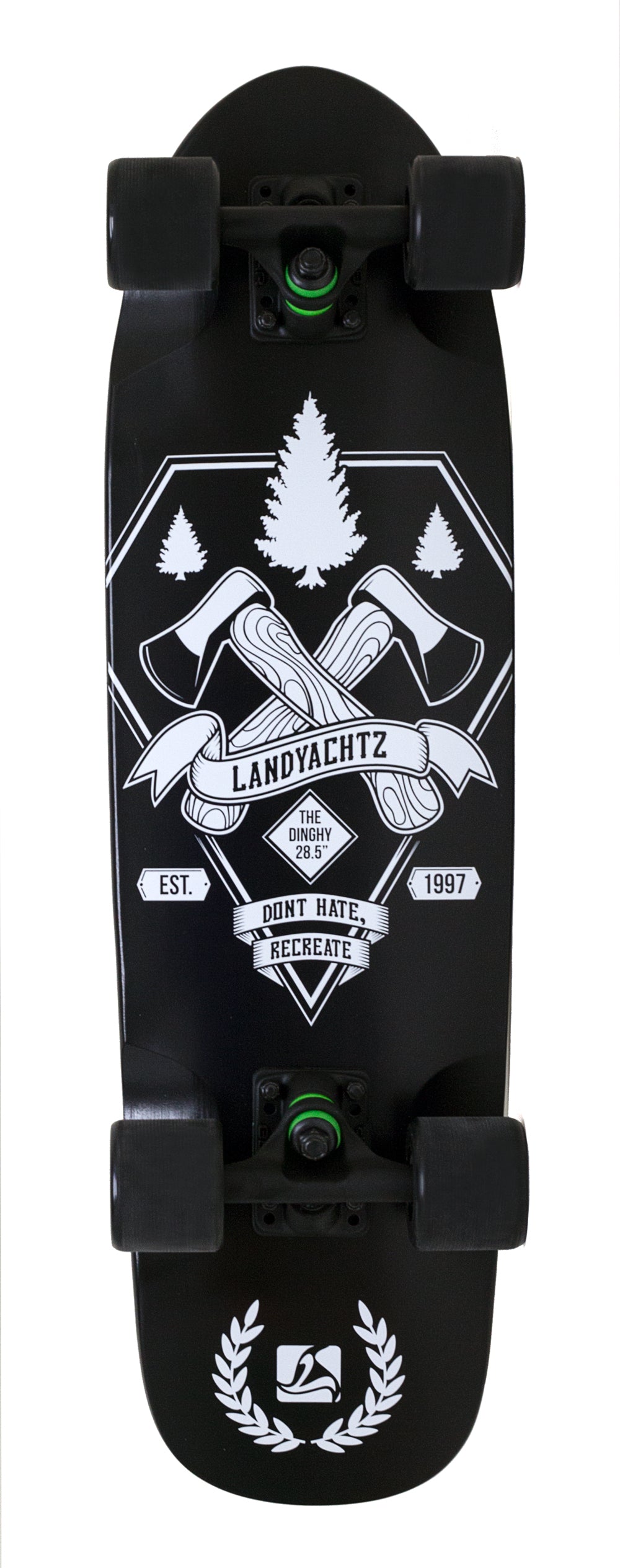 Landyachtz Dinghy Axes Longboard Complete Base View