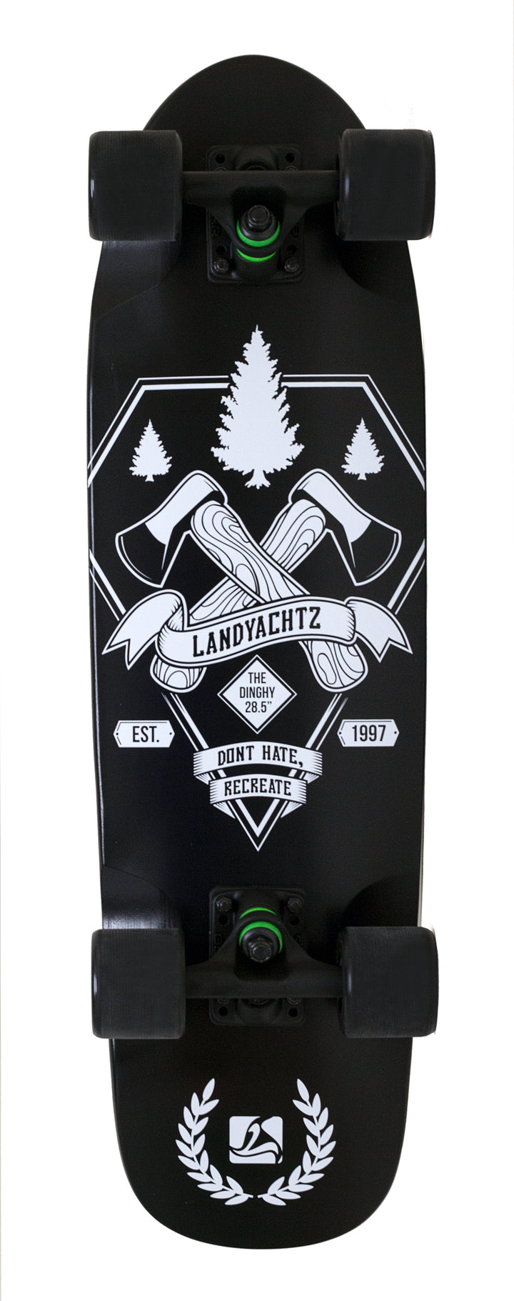 Landyachtz Dinghy Axes Longboard Complete Base View