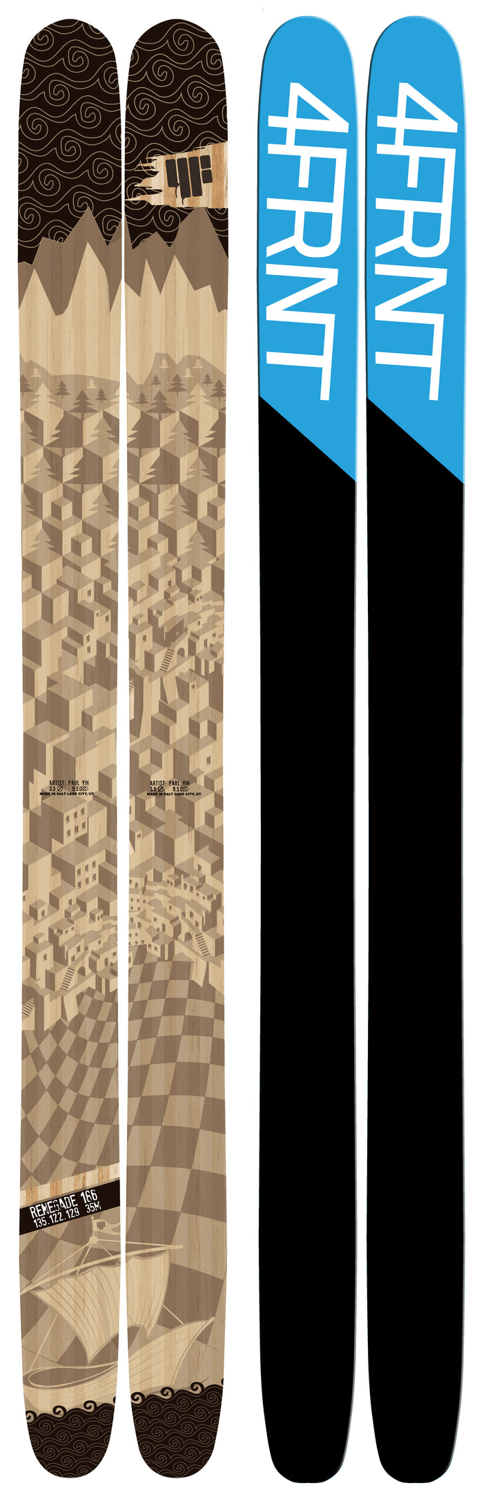 4FRNT Renegade Skis 2014 Base View