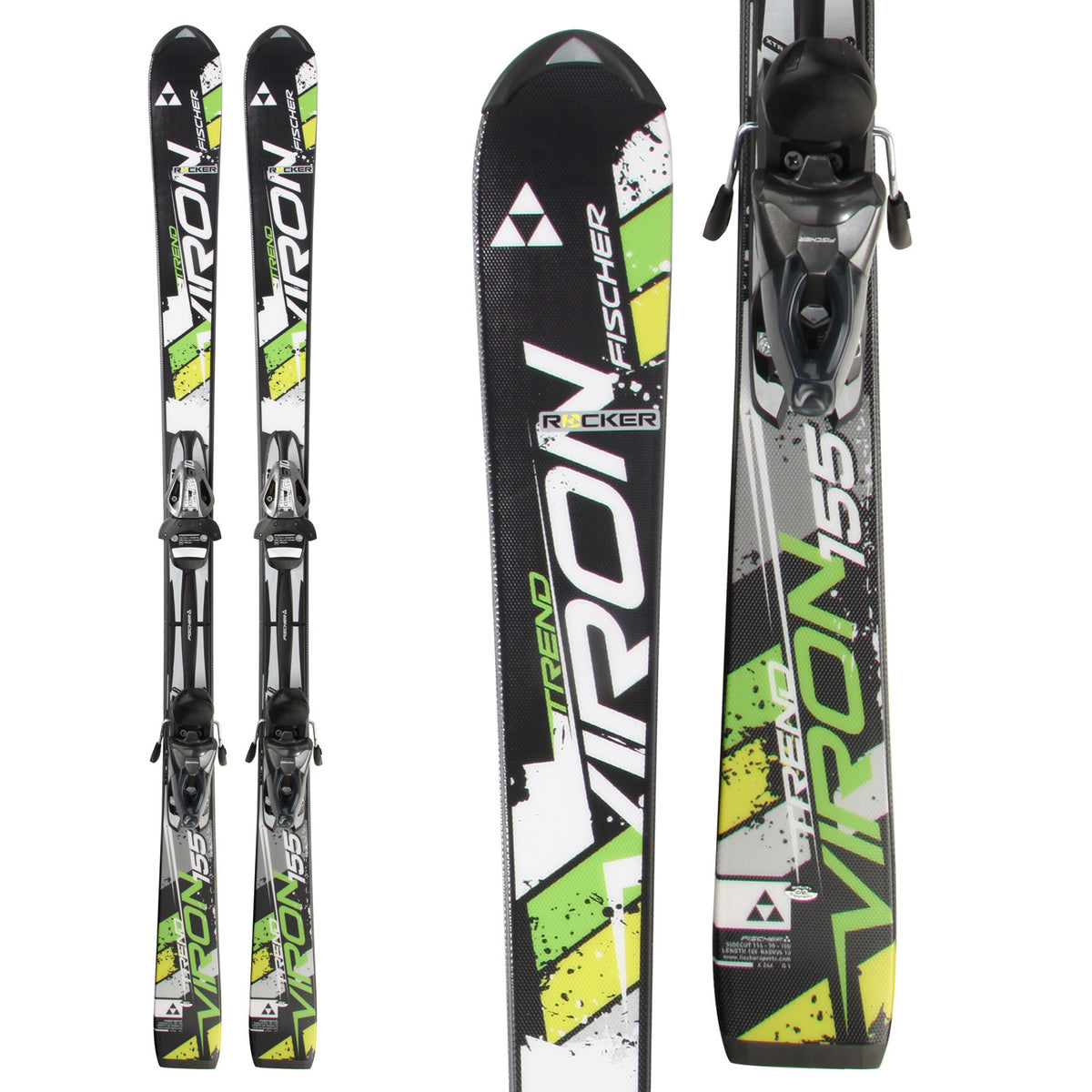 Fischer Viron Trend Skis + RS 10 Bindings 2014