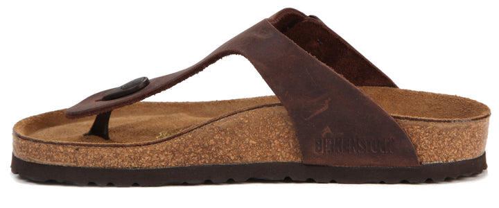 Birkenstock Gizeh Oiled Leather Sandals - Women's Habana Inside View