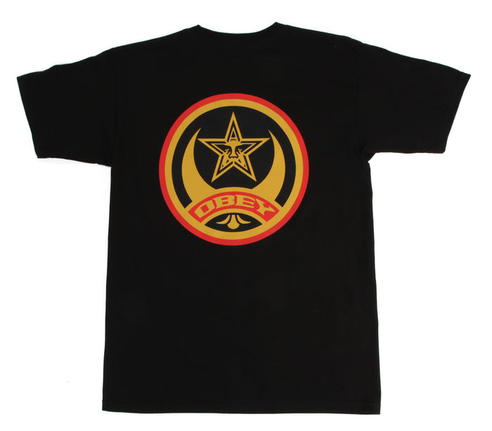 Obey Clothing Cresent Moon T-Shirt Black Back View