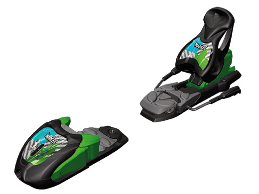 Marker M7.0 Free Ski Bindings - Big Kids' 2017 Black/Green/Blue Detail 1 View