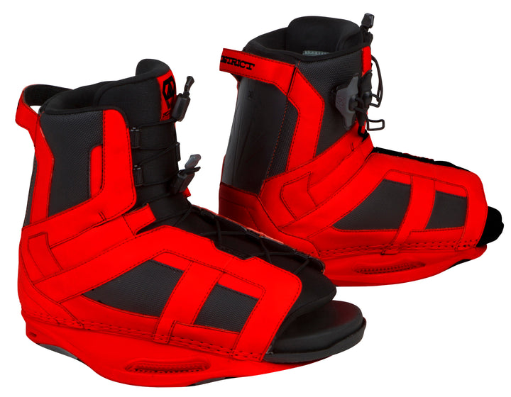 Ronix District Wakeboard Bindings 2014 Caffeinated Red