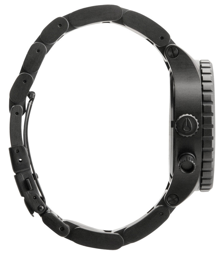 Nixon The 42-20 Tide Watch All Black/Black Crystal Side View